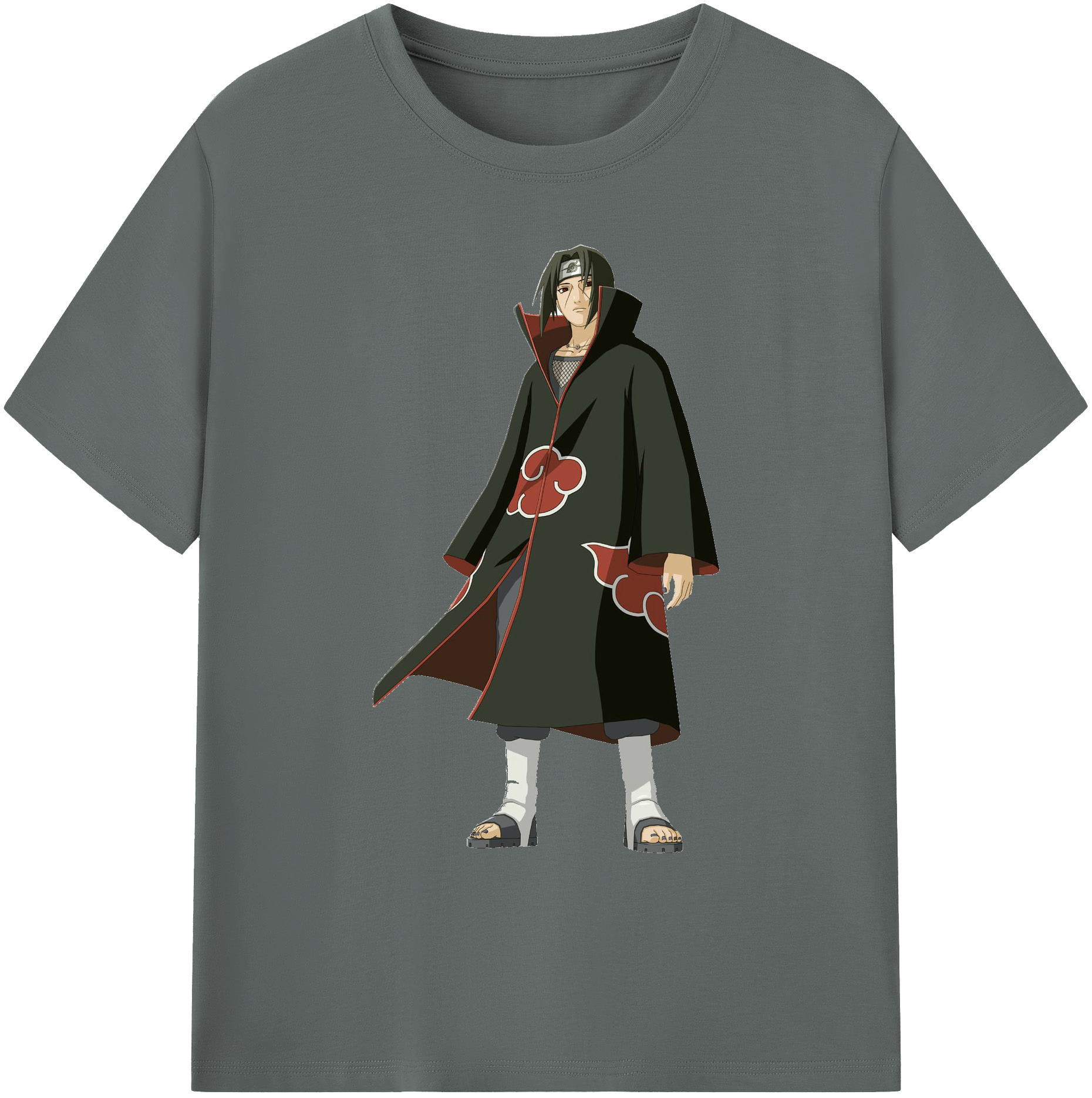（画像用） NARUTO -ナルト- うちは イタチ Uchiha Itachi 綿100％ メンズ半袖Tシャツ｜肌触りやわらか＆通気性